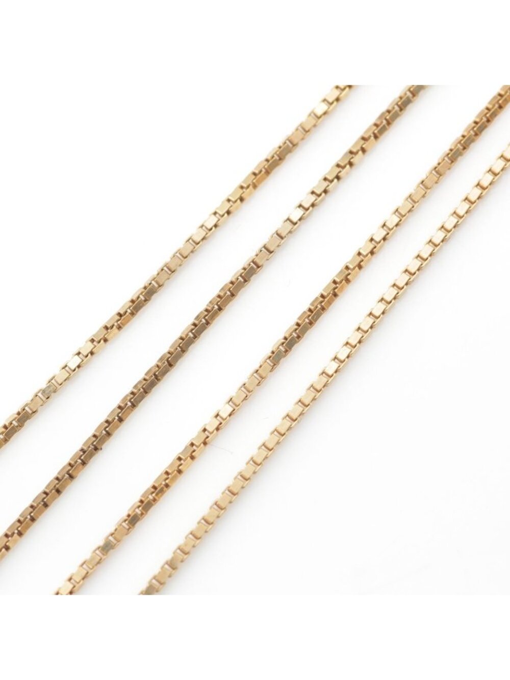 Gucci Lariette Logo Bar Venetian Chain Necklace Gold - Picture 7 of 8